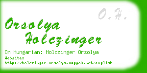 orsolya holczinger business card